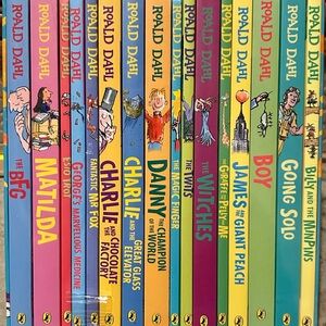 Roald Dahl Book Collection, 16 Total Books, with Case, BNIP